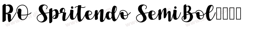 RO Spritendo SemiBol字体转换